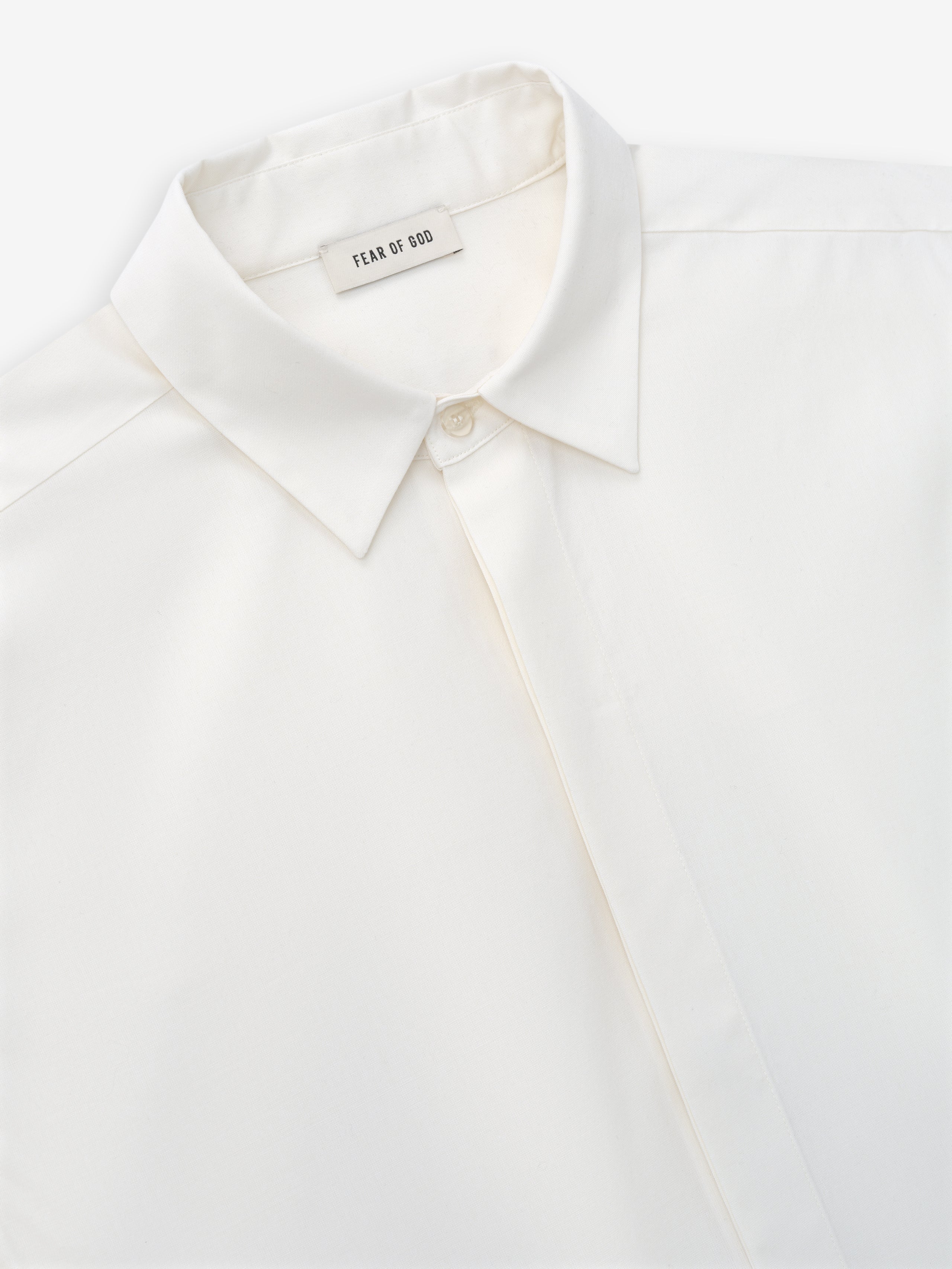 Essentials Cotton Wool Oxford Classic Shirt White