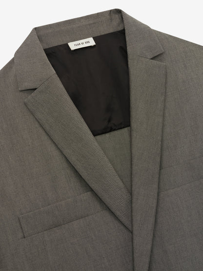 Essentials Cotton Wool Oxford Shirt Jacket Willow