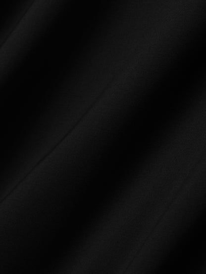 Essentials Easy Care Wool Relaxed Lapelless Jacket Black
