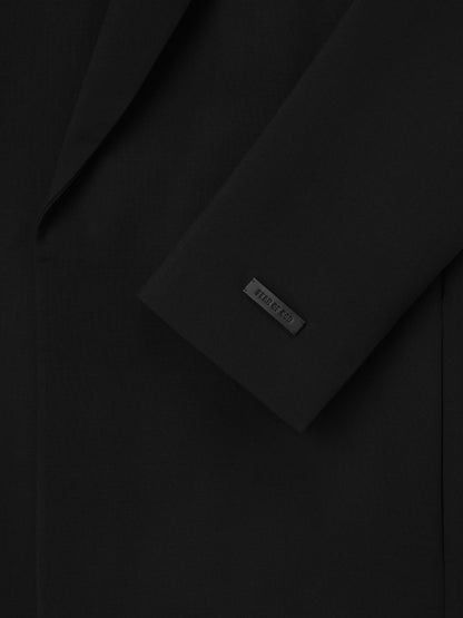 Essentials Double Weave Wool Crewneck Jacket Black
