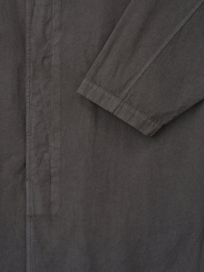 Essentials Garment-Dyed Cropped Sleeve Car Coat Dark Grey