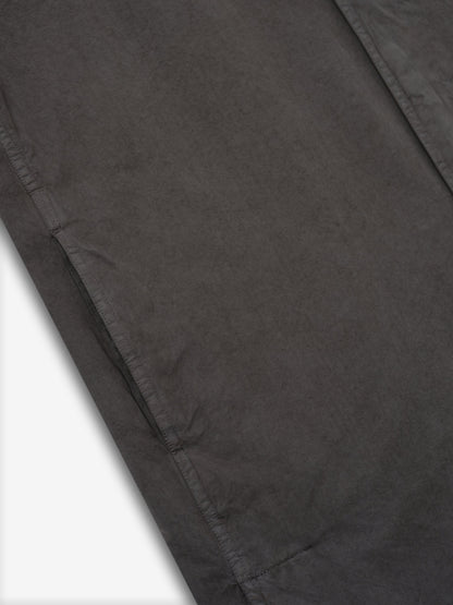 Essentials Garment-Dyed Cropped Sleeve Car Coat Dark Grey