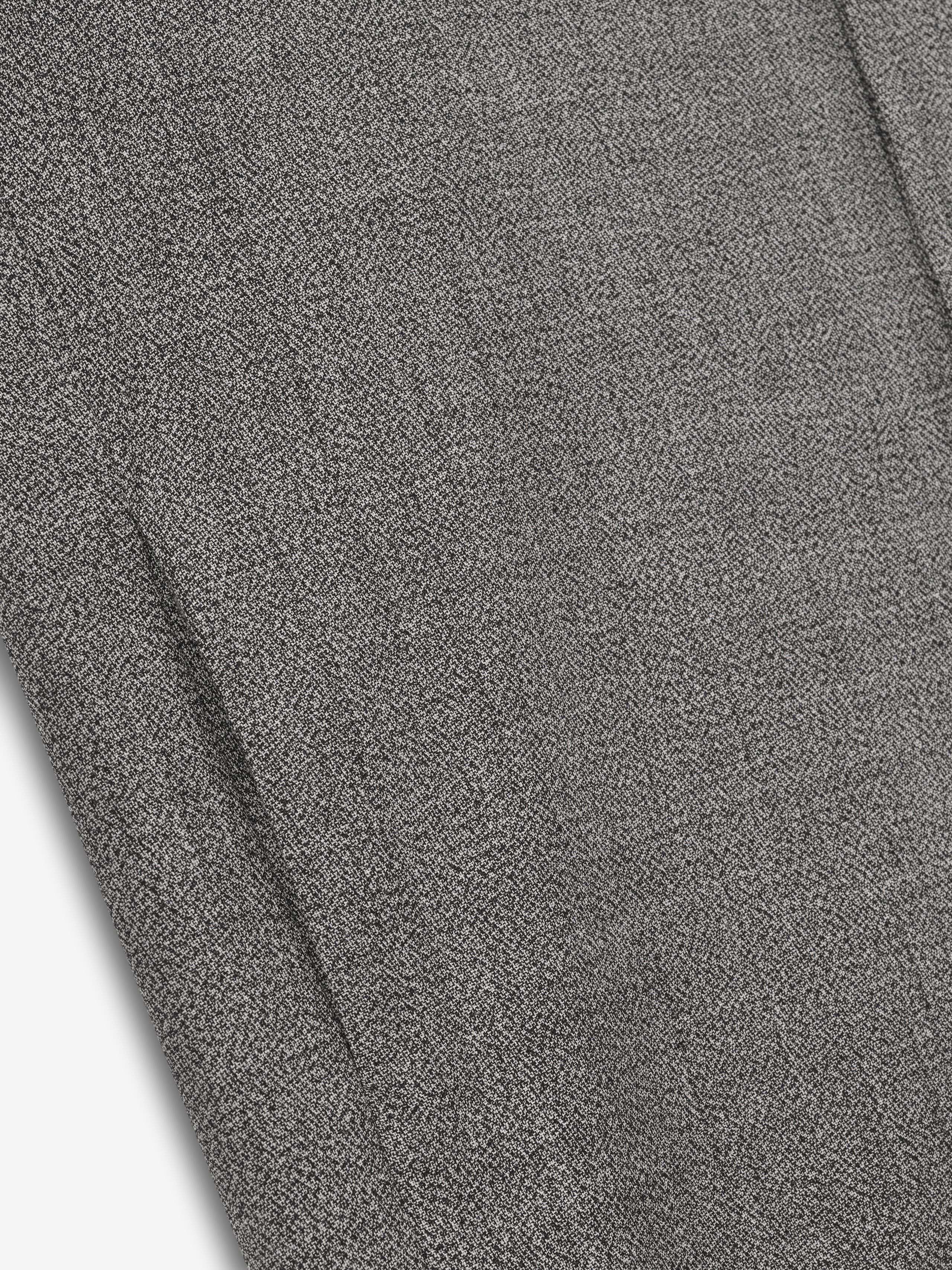 Essentials Mouline Wool Relaxed Trench Coat Off White/Black