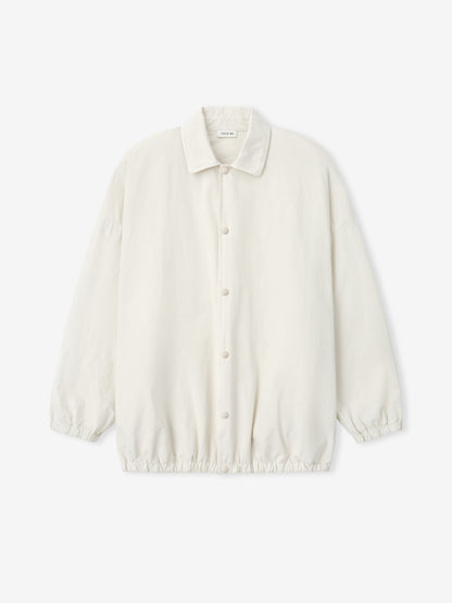 Essentials Garment Dyed Cotton Windbreaker Natural