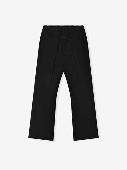 Essentials Double Face Wool Cashmere Flared Pants Black