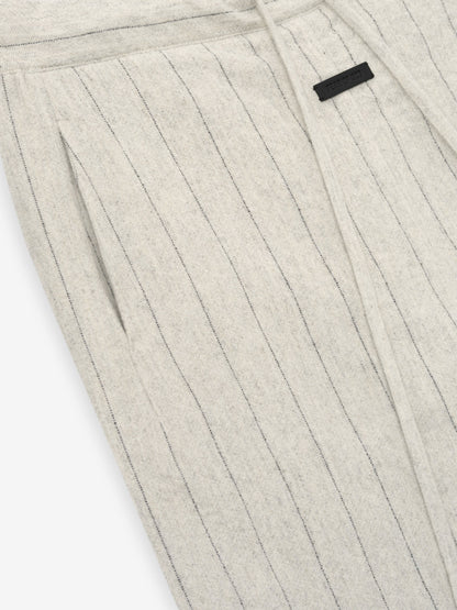 Essentials Double Face Wool Baseball Flared Pants Light Beige/Black