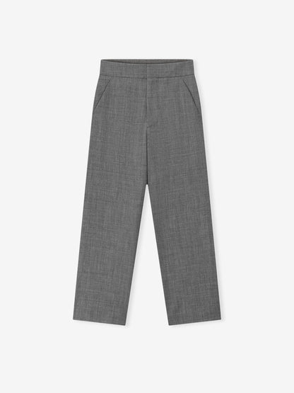 Essentials Mouline Wool Casual Flat Front Pant Off White/Black