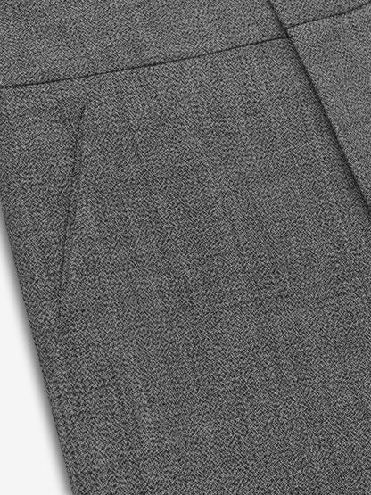Essentials Mouline Wool Casual Flat Front Pant Off White/Black