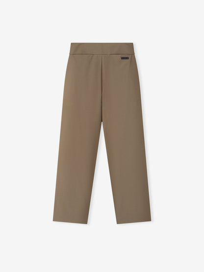 Essentials Wool Poplin Casual Flat Front Pants Clay
