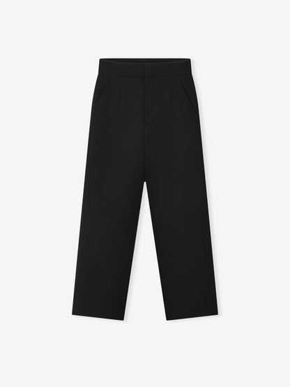 Essentials Wool Ripstop Casual Flat Front Pant Black