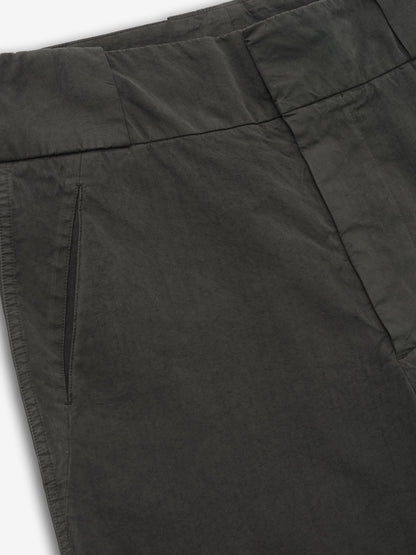 Essentials Garment Dyed Cotton Casual Short Dark Grey