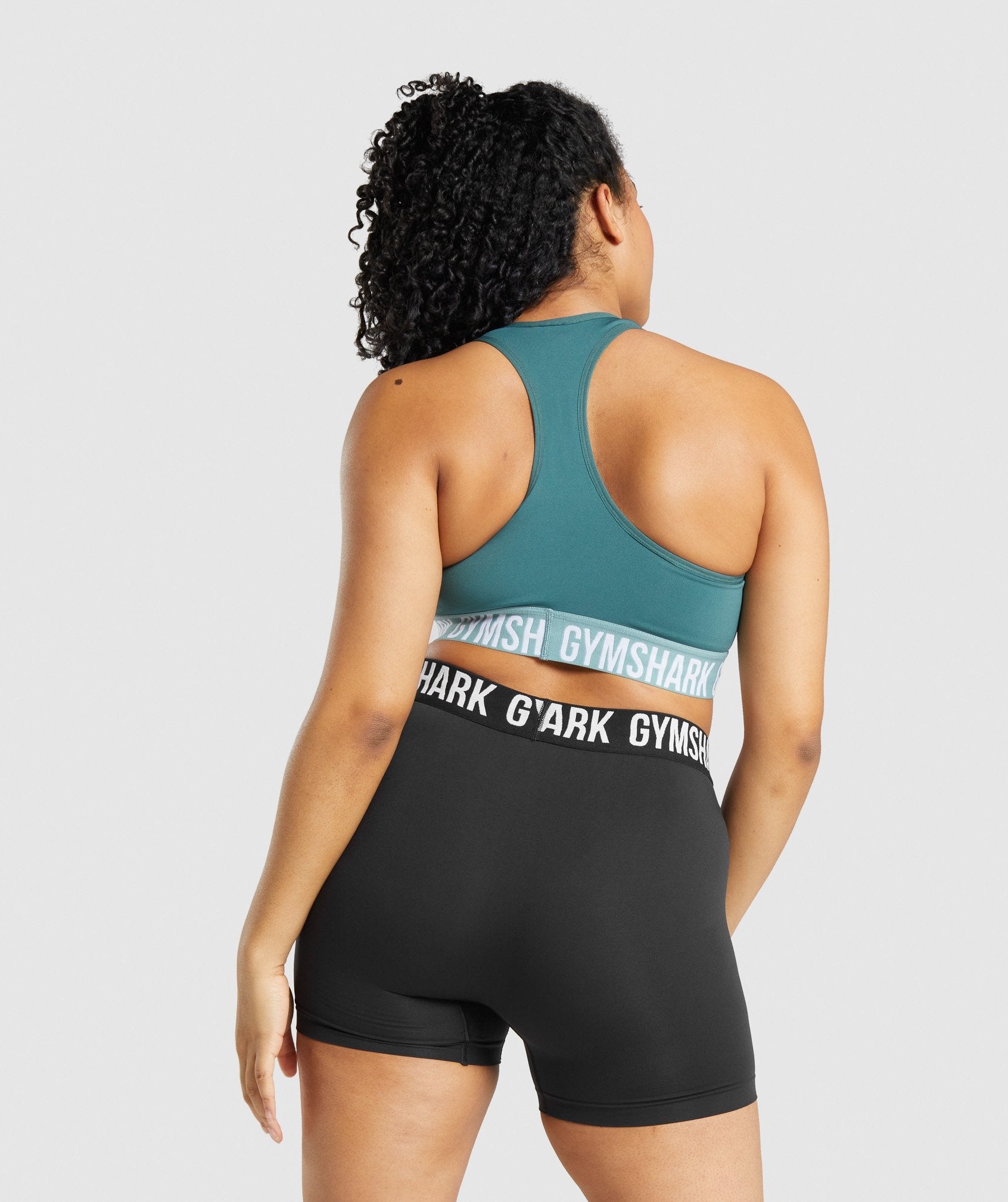 Women's Gymshark Fit Seamless Sports Bra Dark Green