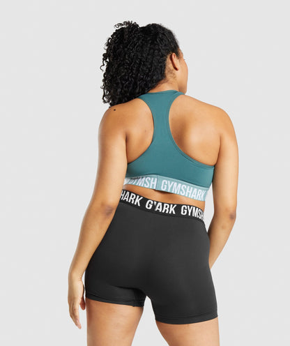Women's Gymshark Fit Seamless Sports Bra Dark Green