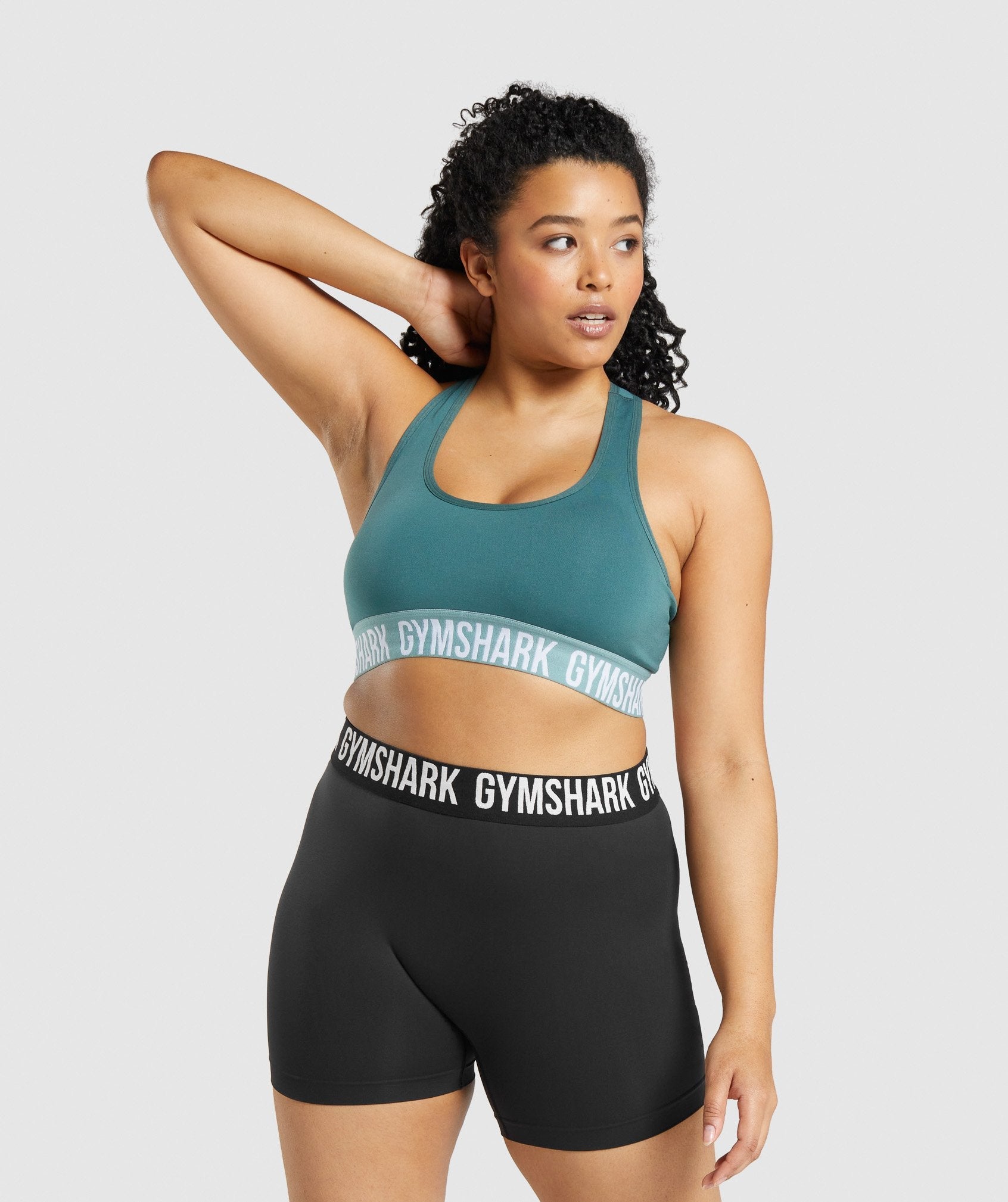 Women's Gymshark Fit Seamless Sports Bra Dark Green