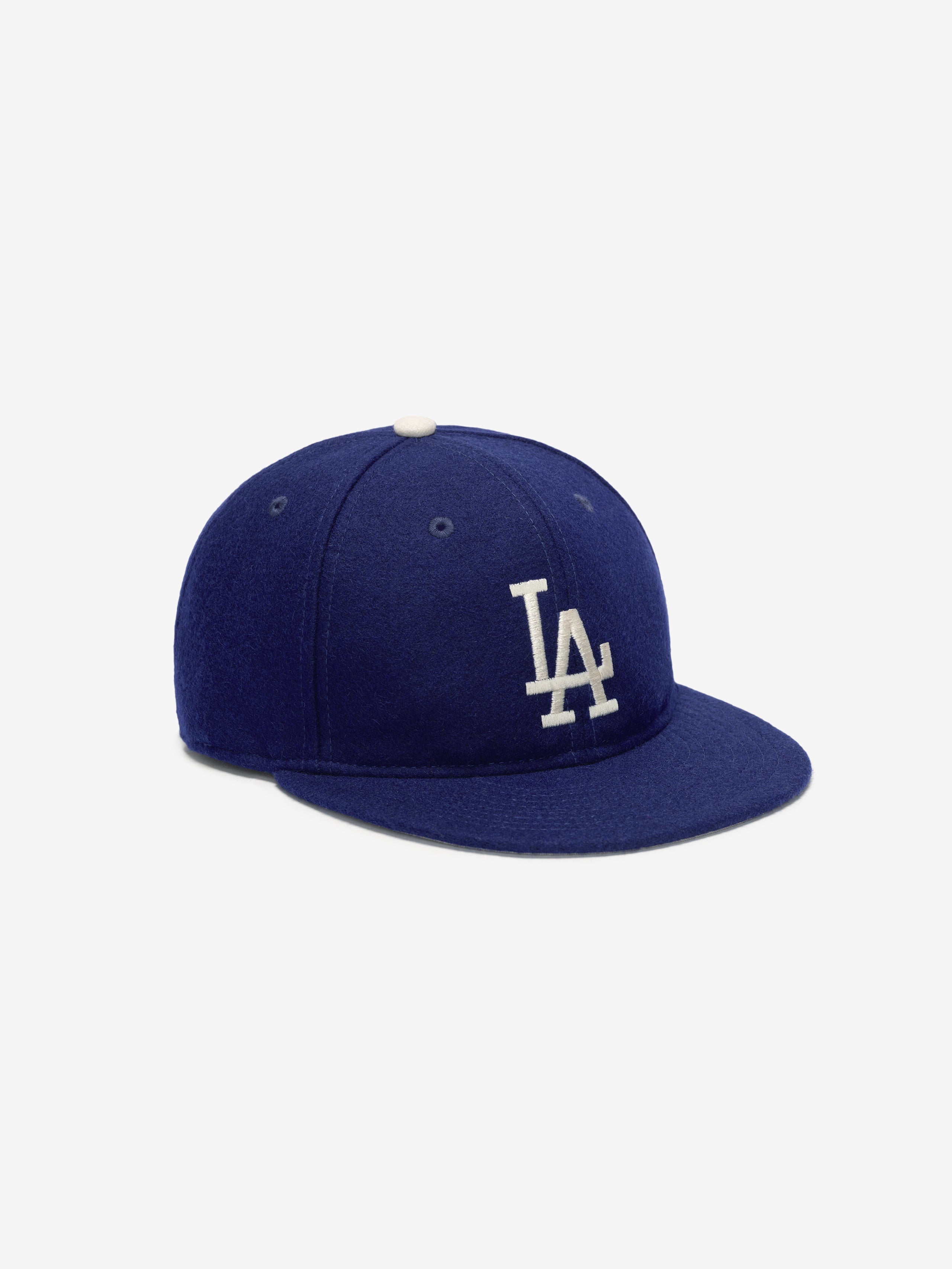 Essentials Los Angeles Dodgers Wool Retro Crown 59Fifty Fitted Cap Dk Blue