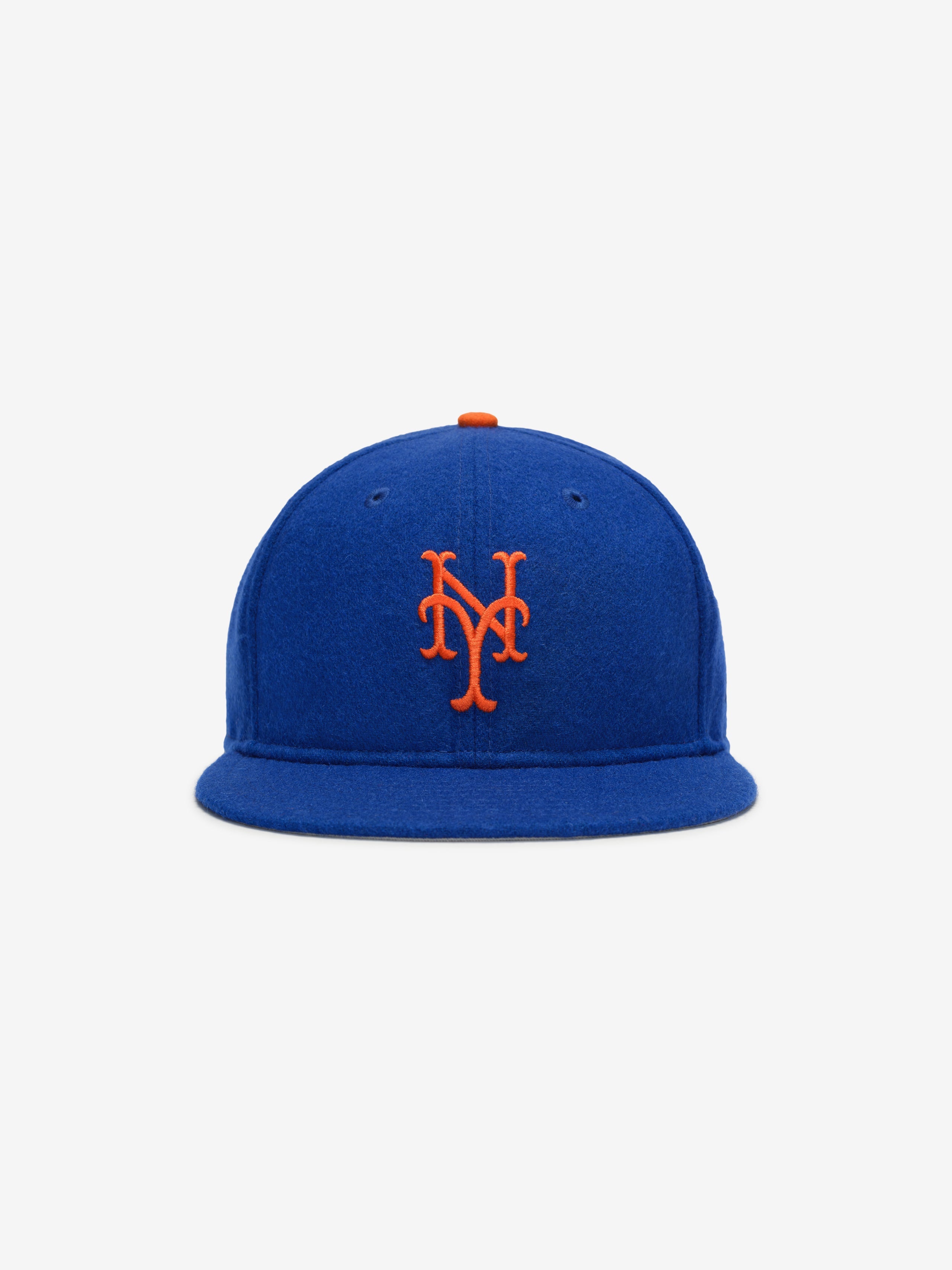 Essentials New York Mets Wool Retro Crown 59Fifty Fitted Cap Blue
