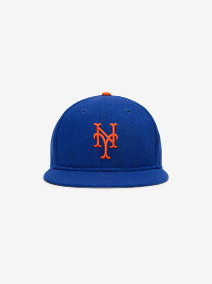 Essentials New York Mets Wool Retro Crown 59Fifty Fitted Cap Blue