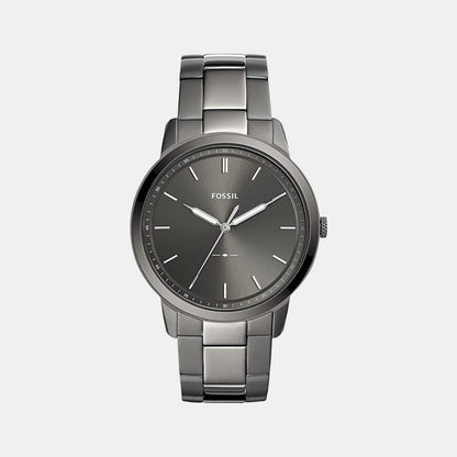 Fossil The Minimalist 3H Men Quartz Grey Dial Analog Stainless Steel Watch Fs5459
