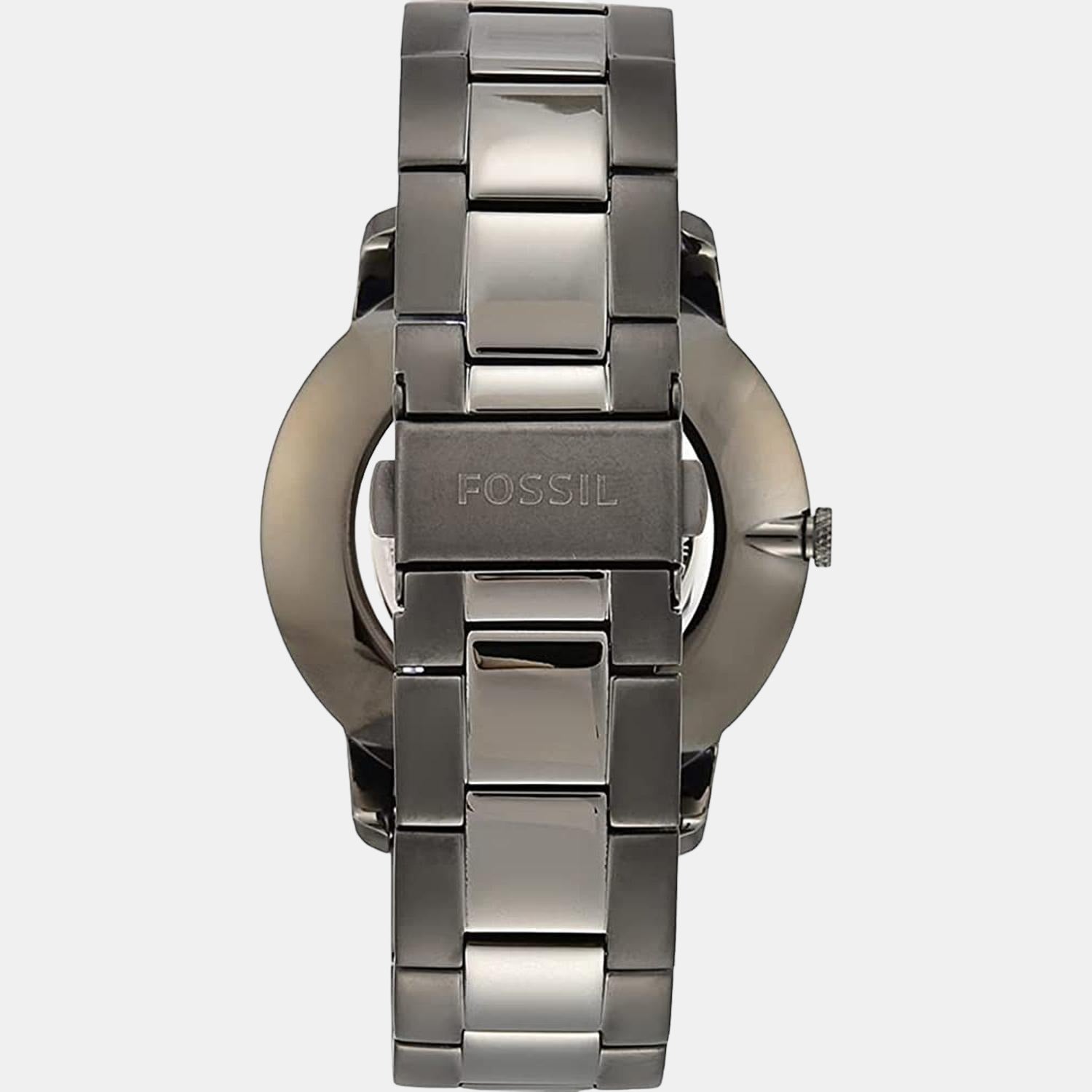 Fossil The Minimalist 3H Men Quartz Grey Dial Analog Stainless Steel Watch Fs5459
