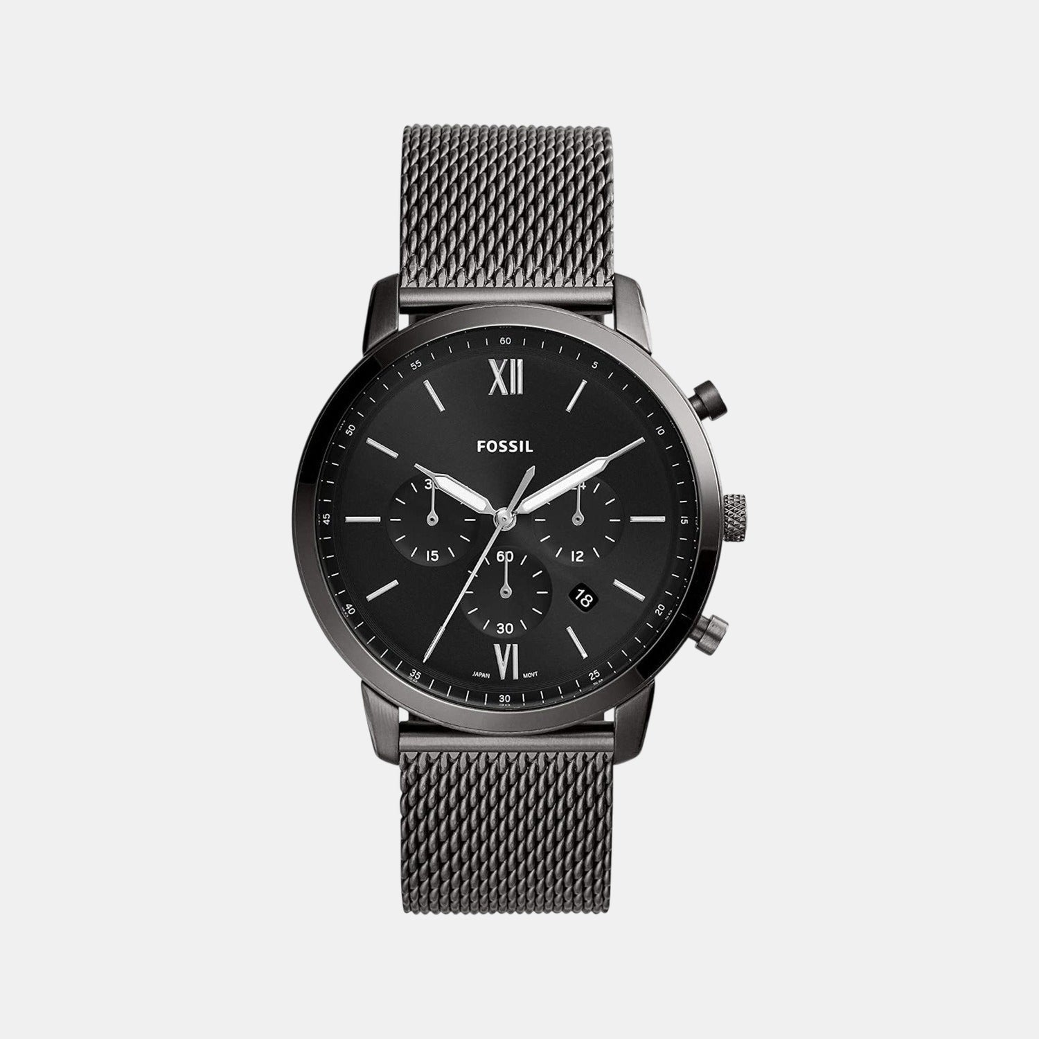 Fossil Neutra Chrono Men Quartz Black Dial Chronograph Stainless Steel Watch Fs5699