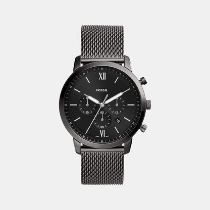 Fossil Neutra Chrono Men Quartz Black Dial Chronograph Stainless Steel Watch Fs5699