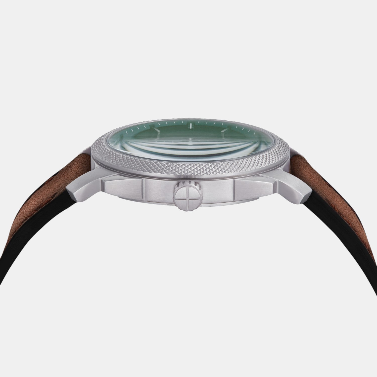 Fossil Machine Men Quartz Green Dial Analog Leather Watch Fs6085