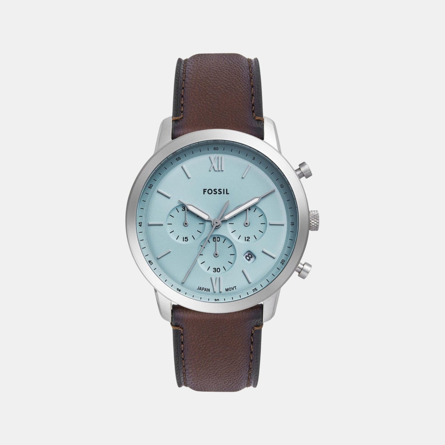 Fossil Neutra Men Quartz Blue Dial Chronograph Leather Watch Fs6109