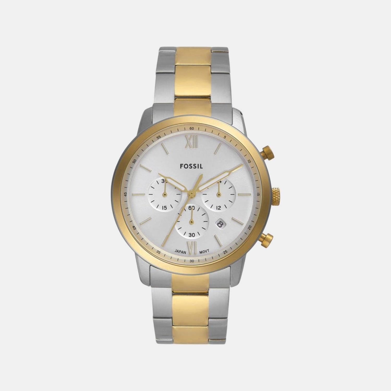 Fossil Neutra Men Quartz Silver Dial Chronograph Stainless Steel Watch Fs6112