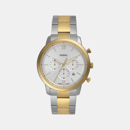 Fossil Neutra Men Quartz Silver Dial Chronograph Stainless Steel Watch Fs6112