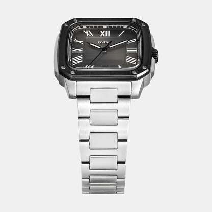 Fossil Men Quartz Grey Dial Analog Stainless Steel Watch Fs6122