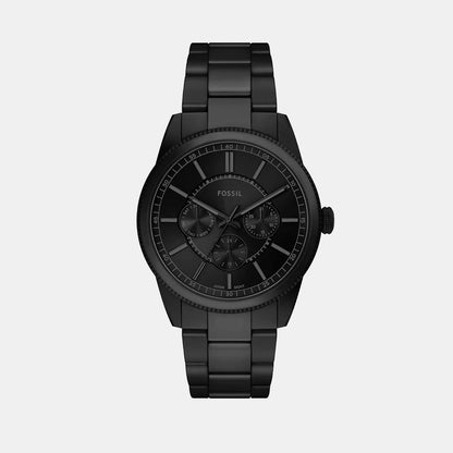 Fossil Pearson Men Quartz Black Dial Analog Stainless Steel Watch Fs6135