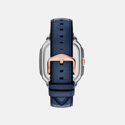 Fossil Crosby Men Quartz Blue Dial Analog Leather Watch Fs6149