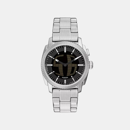 Fossil Machine Big Tic Men Quartz Black Dial Analog-Digital Stainless Steel Watch Fs6155