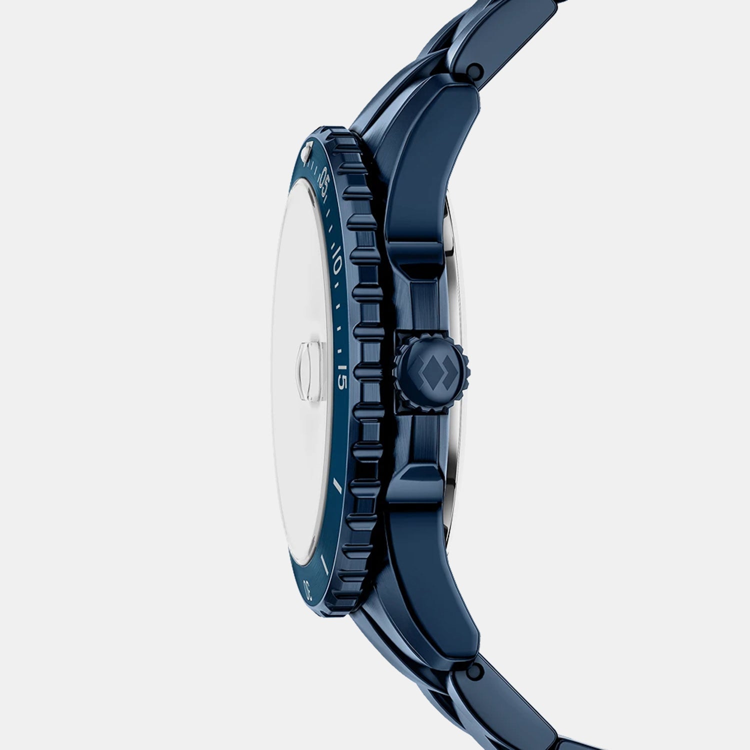 Fossil Blue Dive Men Quartz Blue Dial Analog Stainless Steel Watch Fs6166