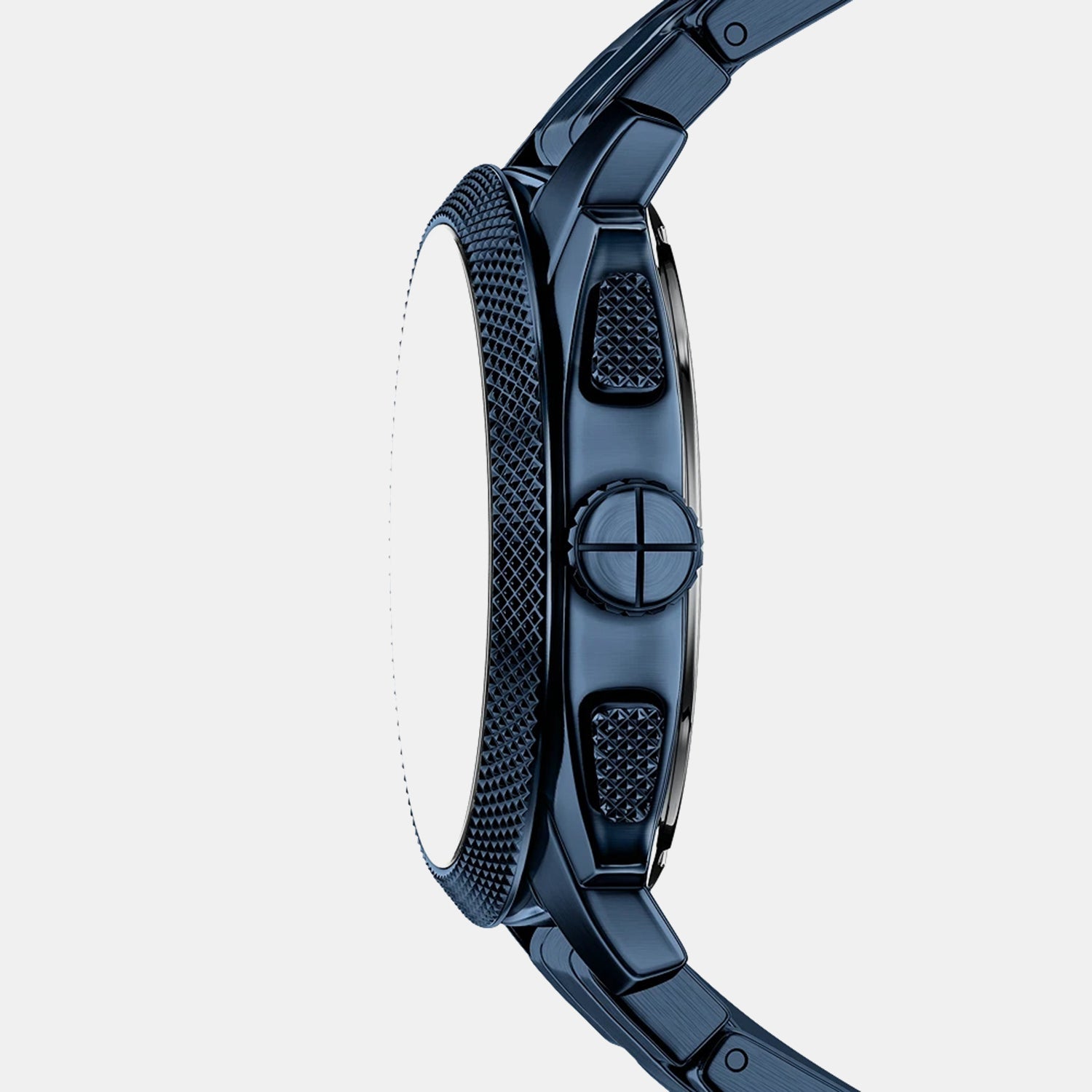 Fossil Machine Men Quartz Blue Dial Chronograph Stainless Steel Watch Fs6167