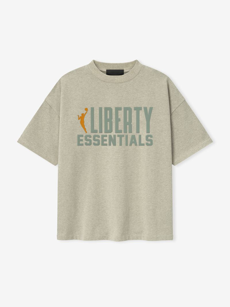 Essentials Liberty 90S Tee Heather Stone