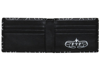 Ftp All Over Outline Logo Wallet Black