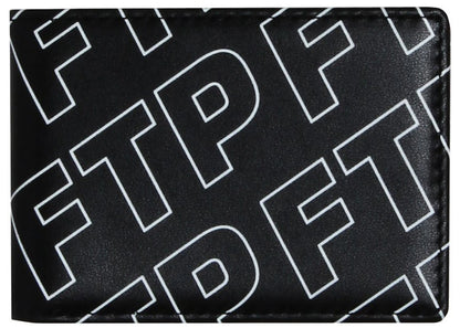 Ftp All Over Outline Logo Wallet Black