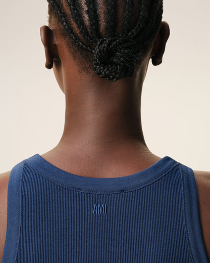 Blue Cotton Ami De Coeur Tanktop Women's