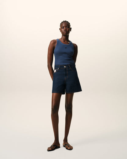 Blue Cotton Ami De Coeur Tanktop Women's