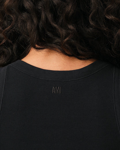 Black Cotton Ami De Coeur Tanktop Women's
