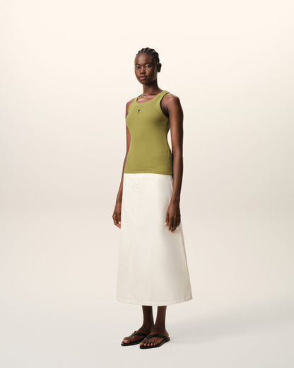 Green Cotton Ami De Coeur Tanktop Women's