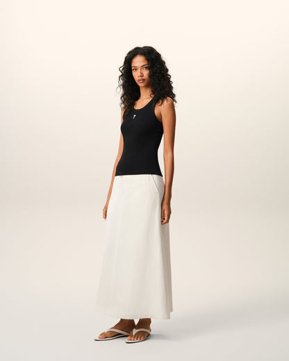 Black Cotton Ami De Coeur Tanktop Women's