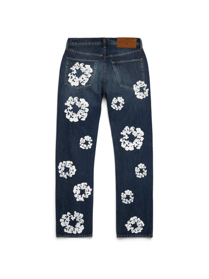 Denim Tears Straight Cotton Wreath Denim Pant Dark Wash