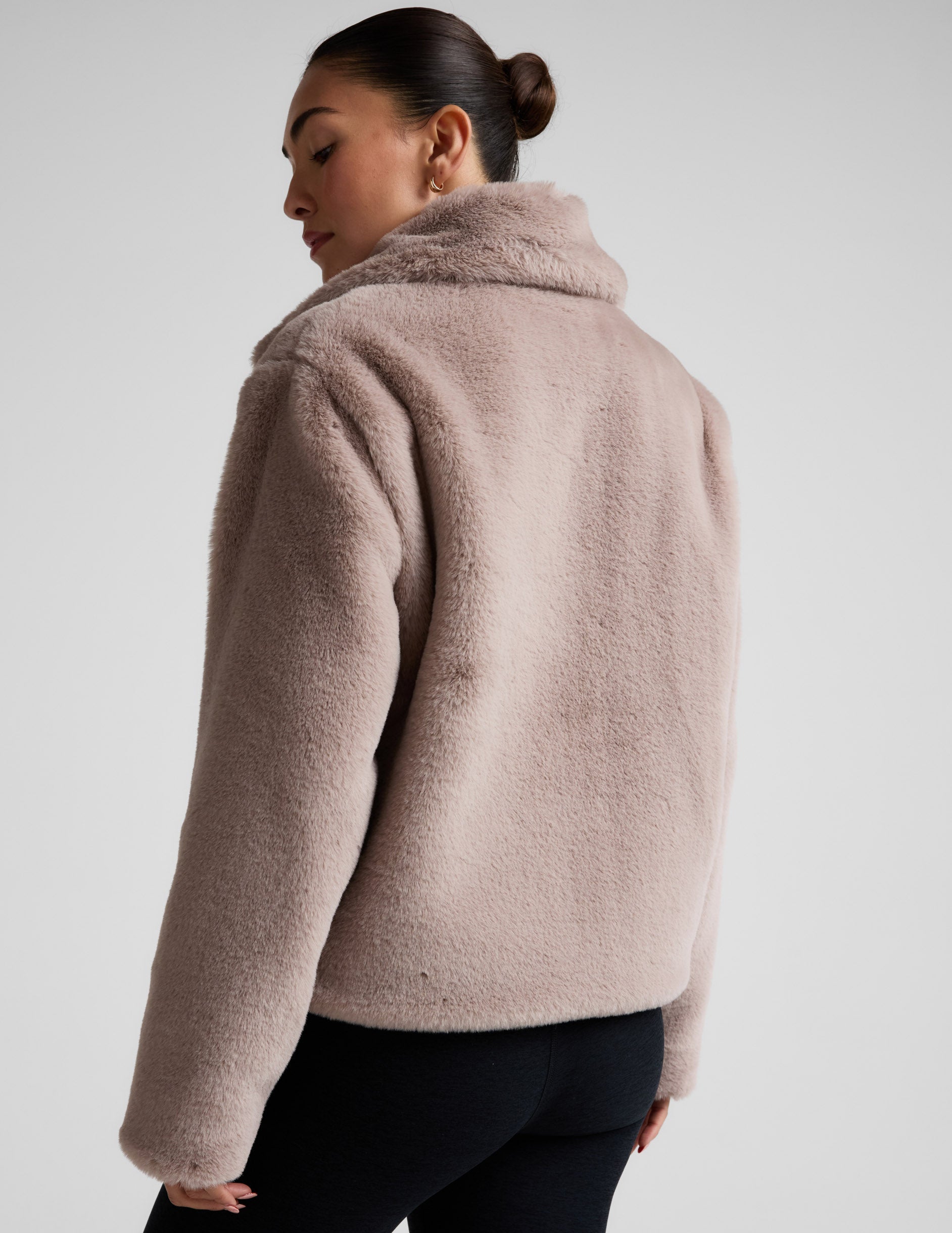 Beyond Yoga On The List Faux Fur Jacket Women's