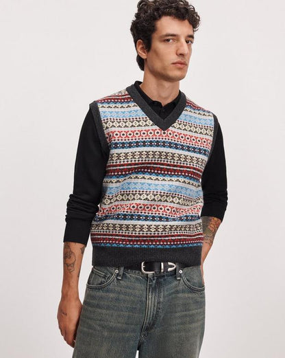 Rag & Bone Fair Isle Wool Vest
