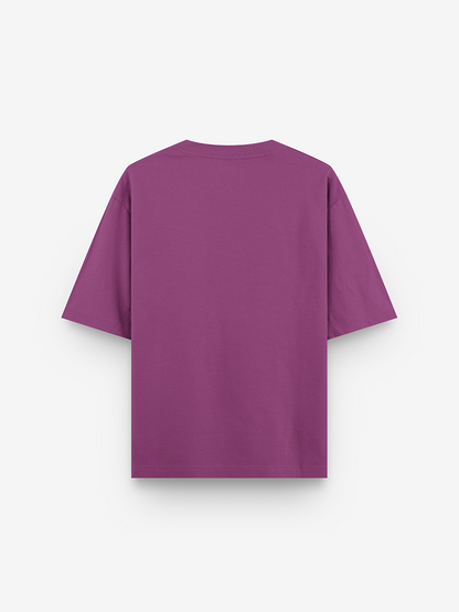 Fake Patch Tshirt in Grape Regular Fit