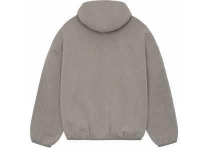 fear of god essentials core collection hoodie heather grey