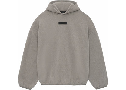 fear of god essentials core collection hoodie heather grey