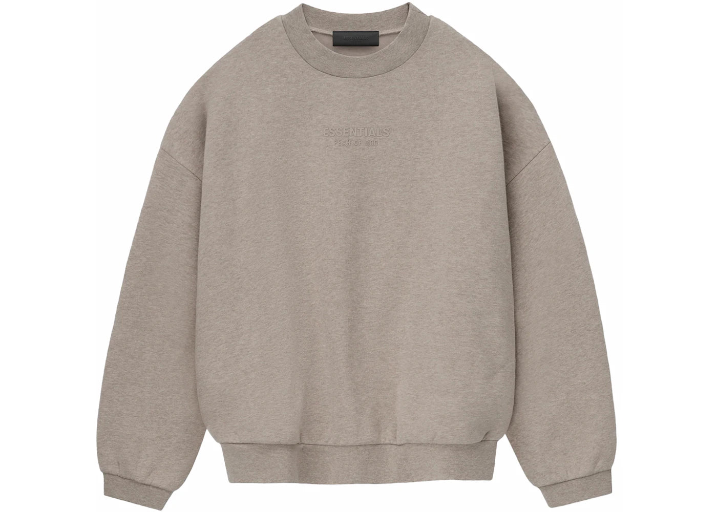 fear of god essentials crewneck core heather